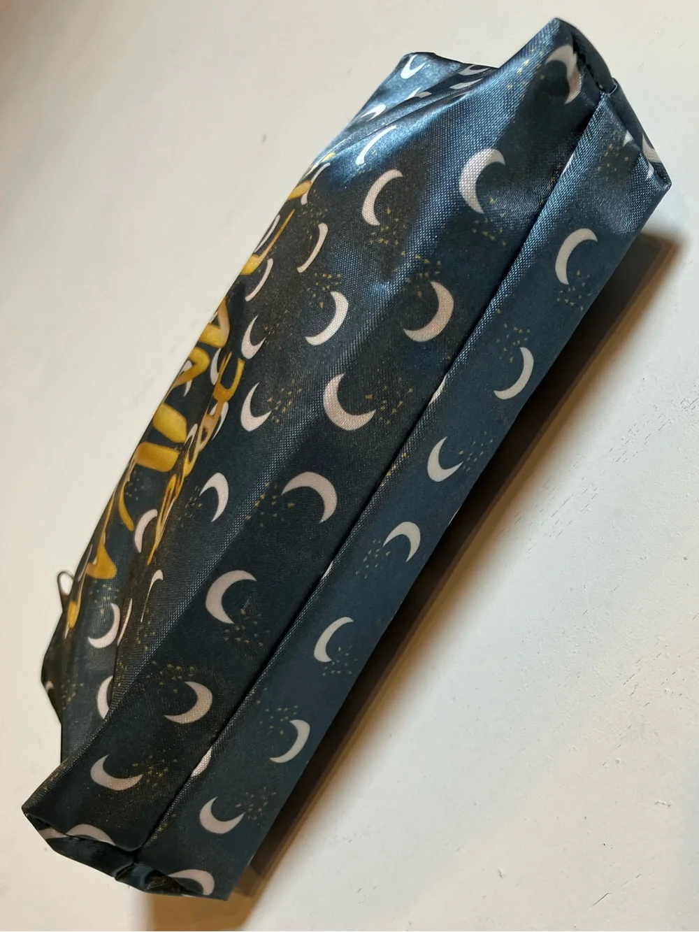 “Wander Lust” Cosmetic Bag in Thick Satin Fabric